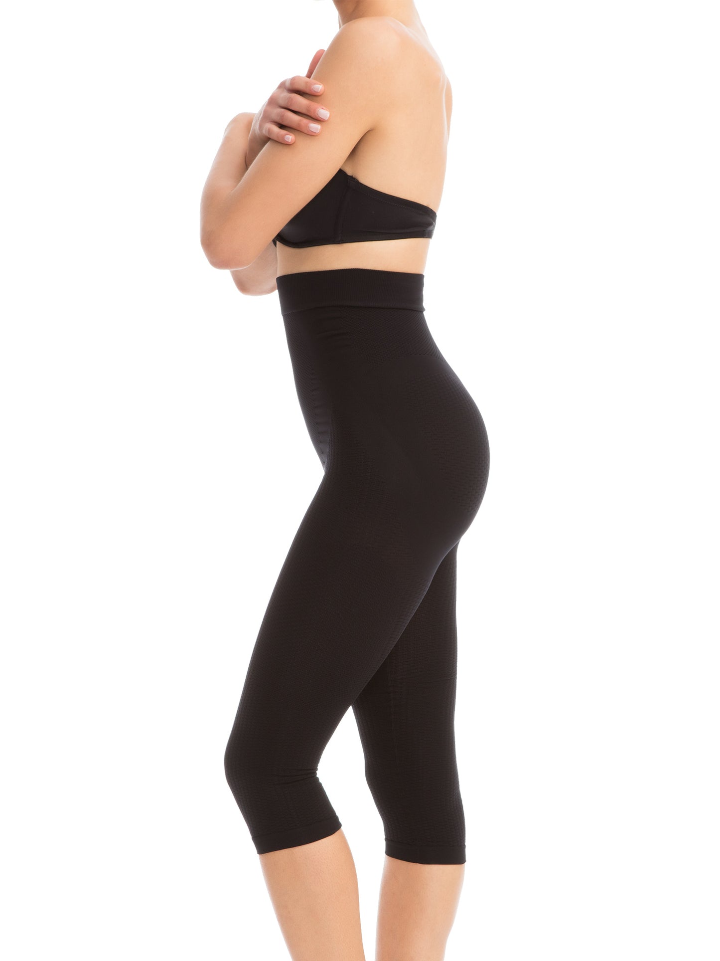 Anti-Cellulite Capri-Leggings mit hoher Taille und Push-up